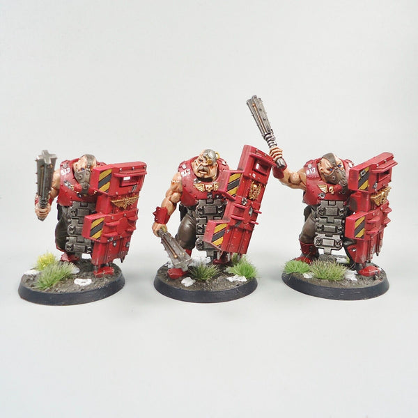 Warhammer 40k Army Astra Militarum Imperial Guard Bullgryns x3 Painted