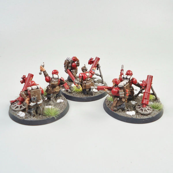 Warhammer 40k Army Astra Militarum Imperial Guard Heavy Weapons Squad Painted