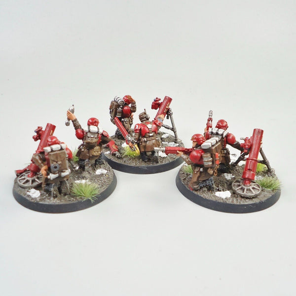 Warhammer 40k Army Astra Militarum Imperial Guard Heavy Weapons Squad Painted