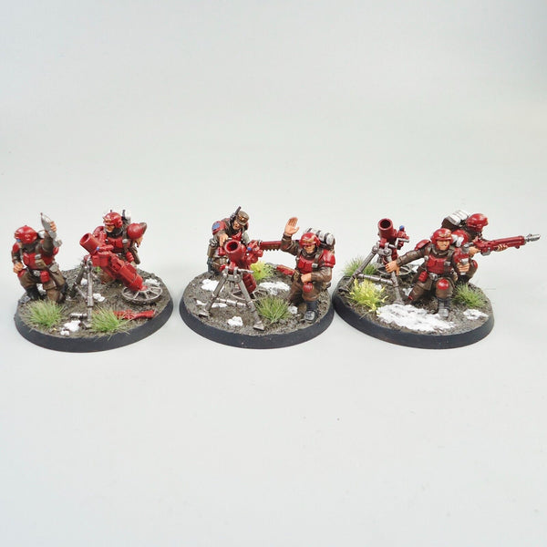 Warhammer 40k Army Astra Militarum Imperial Guard Heavy Weapons Squad Painted