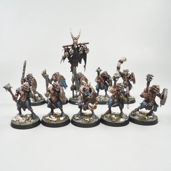 Warhammer Fantasy Age of Sigmar Army Beasts Of Chaos Beastmen Ungors x10 Painted