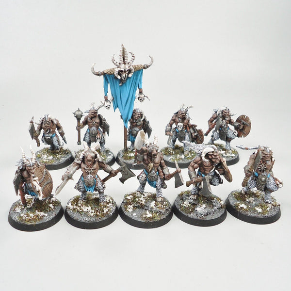 Warhammer Fantasy Age of Sigmar Army Beasts Of Chaos Beastmen Gors x10 Painted