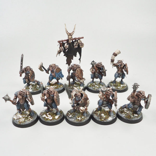 Warhammer Fantasy Age of Sigmar Army Beasts Of Chaos Beastmen Ungors x10 Painted