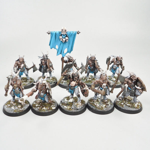 Warhammer Fantasy Age of Sigmar Army Beasts Of Chaos Beastmen Gors x10 Painted