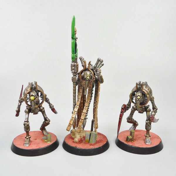 Warhammer 40k Army Necron Plasmancer Painted and Based