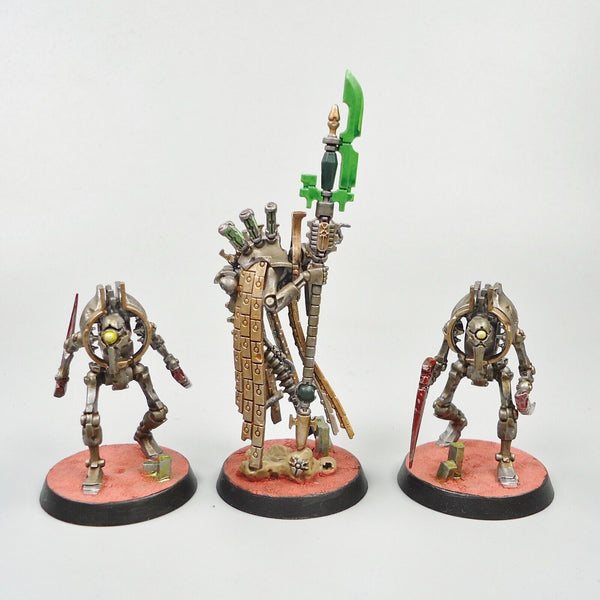 Warhammer 40k Army Necron Plasmancer Painted and Based