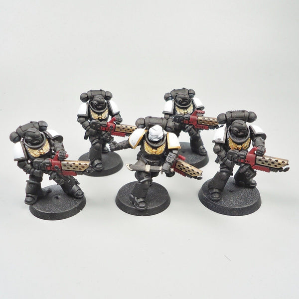 Warhammer 40k Army Space Marines Black Templars Infernus Marines x5 Part Painted