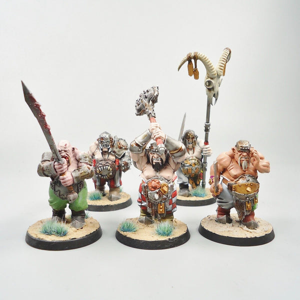 Ogor Mawtribes Ironguts / Ogres x5 Painted - Warhammer Fantasy Age of Sigmar