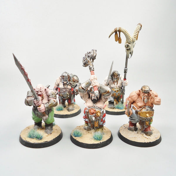 Ogor Mawtribes Ironguts / Ogres x5 Painted - Warhammer Fantasy Age of Sigmar