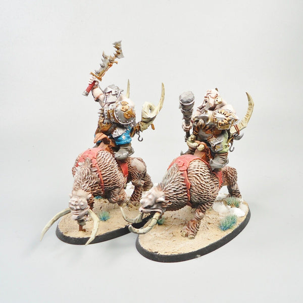 Ogor Mawtribes Mournfang Cavalry x2 Painted - Warhammer Fantasy Age of Sigmar