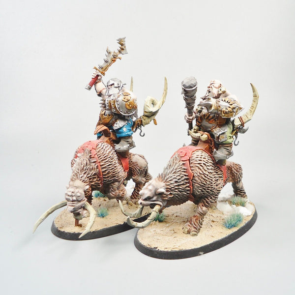 Ogor Mawtribes Mournfang Cavalry x2 Painted - Warhammer Fantasy Age of Sigmar