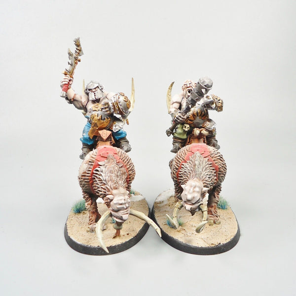 Ogor Mawtribes Mournfang Cavalry x2 Painted - Warhammer Fantasy Age of Sigmar