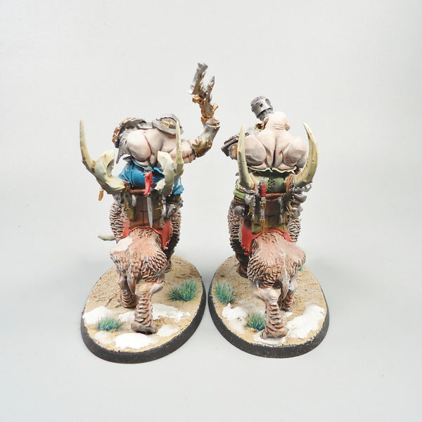 Ogor Mawtribes Mournfang Cavalry x2 Painted - Warhammer Fantasy Age of Sigmar