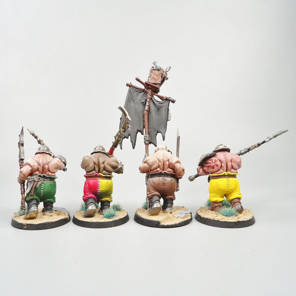 Ogor Mawtribes Ironguts / Ogres x4 Painted - Warhammer Fantasy Age of Sigmar