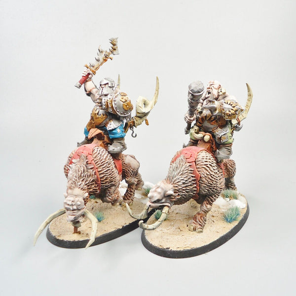 Ogor Mawtribes Mournfang Cavalry x2 Painted - Warhammer Fantasy Age of Sigmar