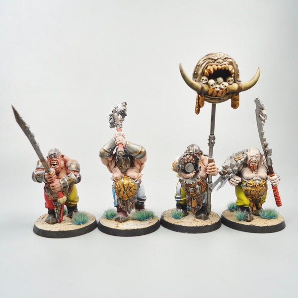 Ogor Mawtribes Ironguts / Ogres x4 Painted - Warhammer Fantasy Age of Sigmar