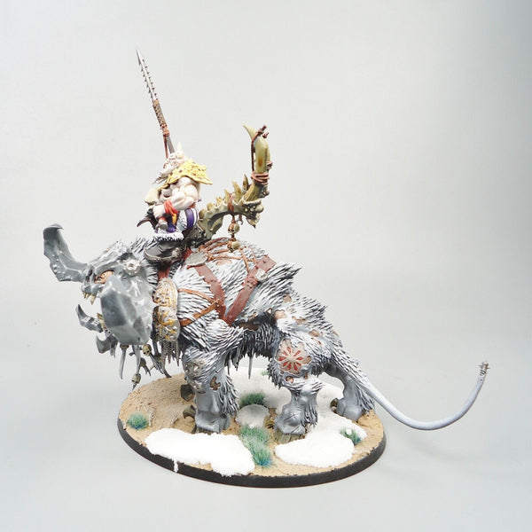 Ogor Mawtribes Frostlord On Stonehorn Painted - Warhammer Fantasy Age of Sigmar