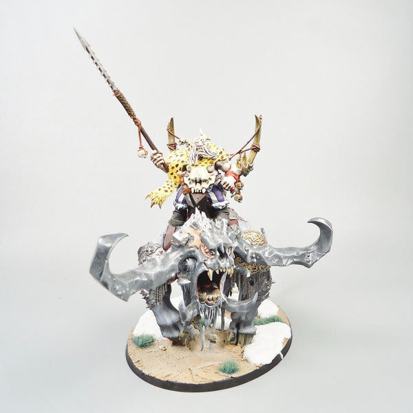 Ogor Mawtribes Frostlord On Stonehorn Painted - Warhammer Fantasy Age of Sigmar