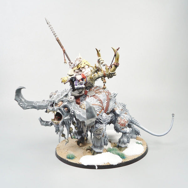 Ogor Mawtribes Frostlord On Stonehorn Painted - Warhammer Fantasy Age of Sigmar