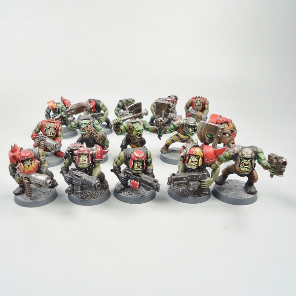 Warhammer 40k Ork Army Ork Boyz x15 Painted