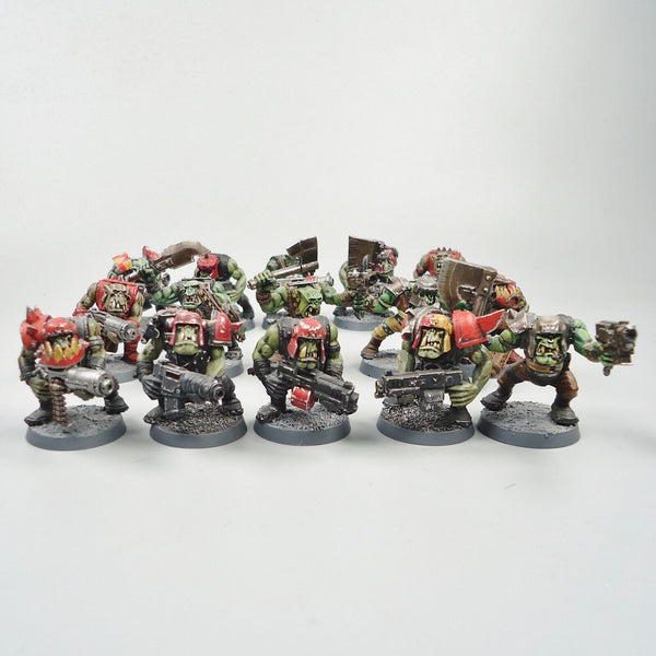 Warhammer 40k Ork Army Ork Boyz x15 Painted