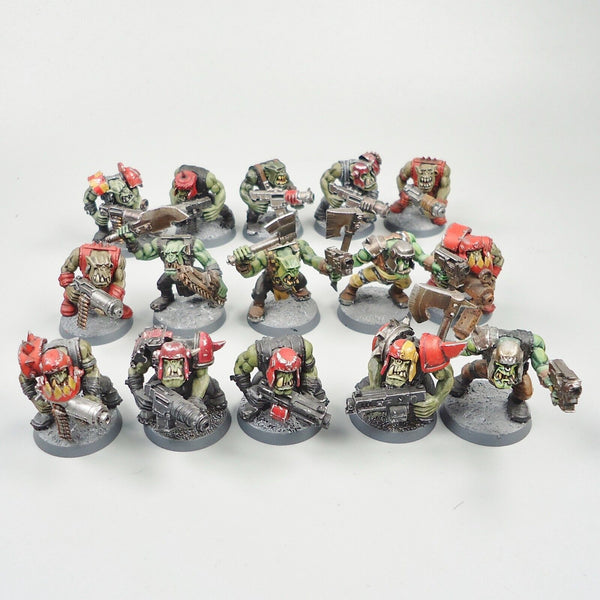 Warhammer 40k Ork Army Ork Boyz x15 Painted