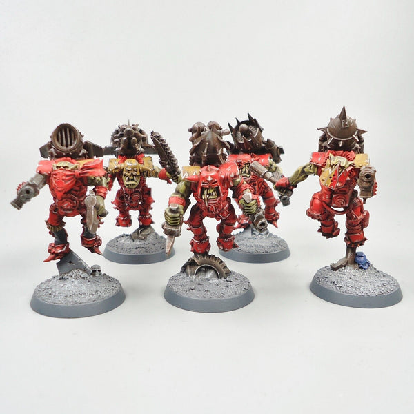 Warhammer 40k Ork Army Orks Stormboyz x5 Painted