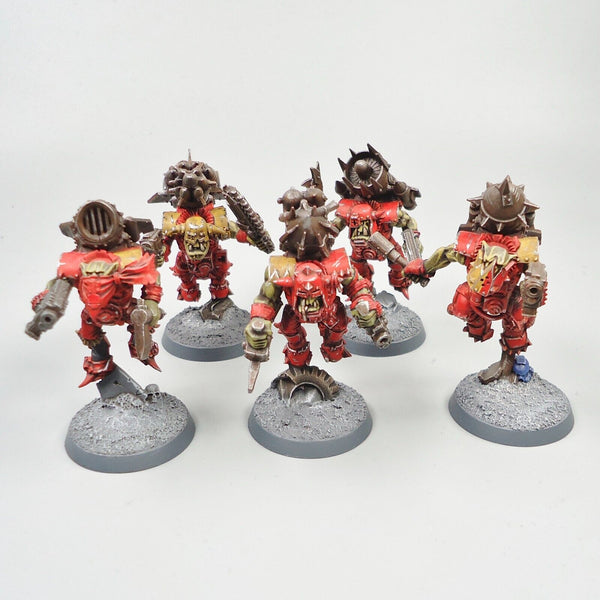 Warhammer 40k Ork Army Orks Stormboyz x5 Painted