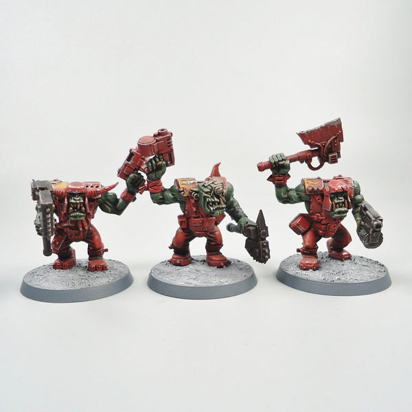 Warhammer 40k Ork Army Ork Nobz x5 Painted