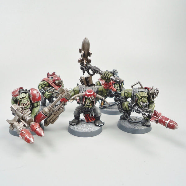 Warhammer 40k Ork Army Orks x5 Painted