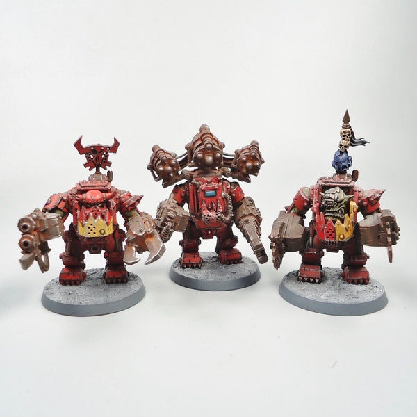 Warhammer 40k Ork Army Ork Meganobz x3 Painted