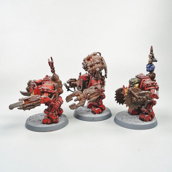 Warhammer 40k Ork Army Ork Meganobz x3 Painted