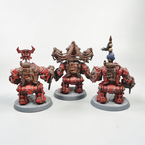 Warhammer 40k Ork Army Ork Meganobz x3 Painted