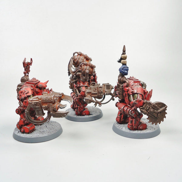 Warhammer 40k Ork Army Ork Meganobz x3 Painted