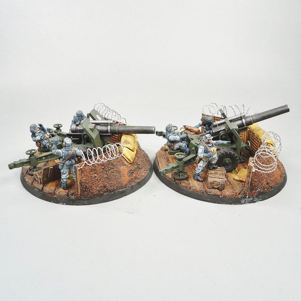 Warhammer 40k Army Astra Militarum Imperial Guard Ordanance Batteries Painted