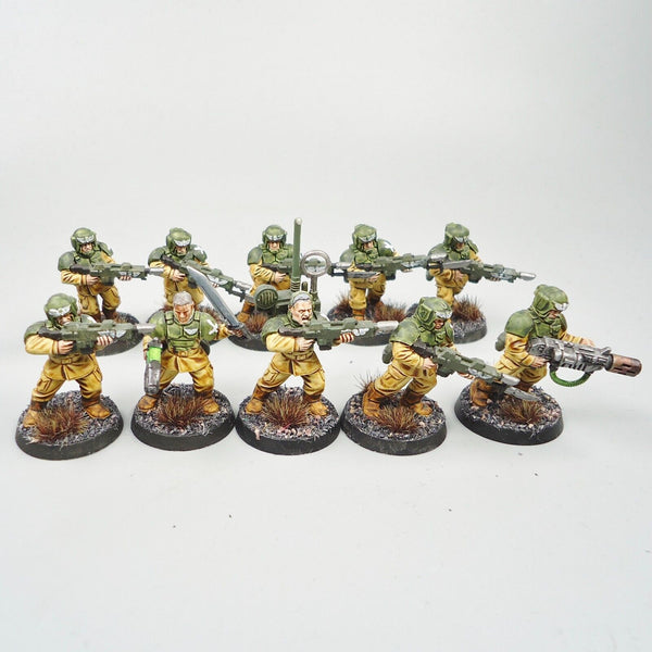 Warhammer 40k Army Astra Militarum Imperial Guard Cadian Shock Troops x10