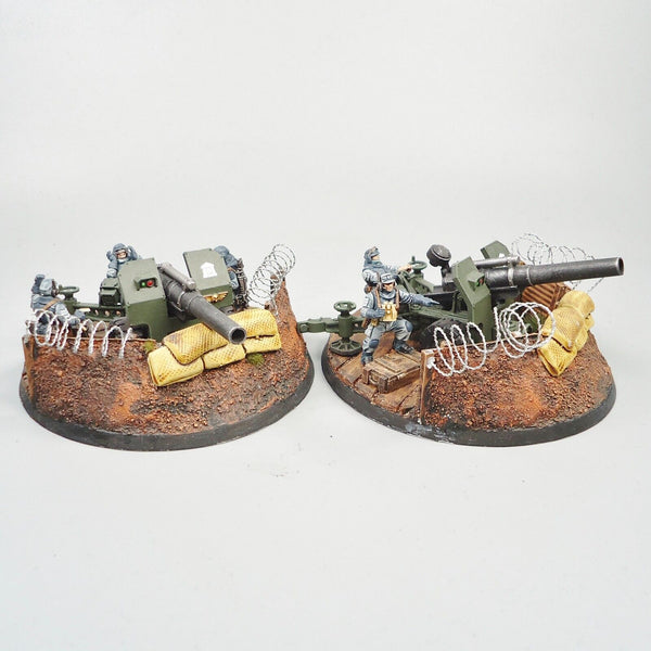 Warhammer 40k Army Astra Militarum Imperial Guard Ordanance Batteries Painted