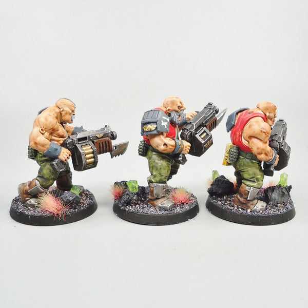 Warhammer 40k Army Astra Militarum Imperial Guard Ogryns x3 Painted