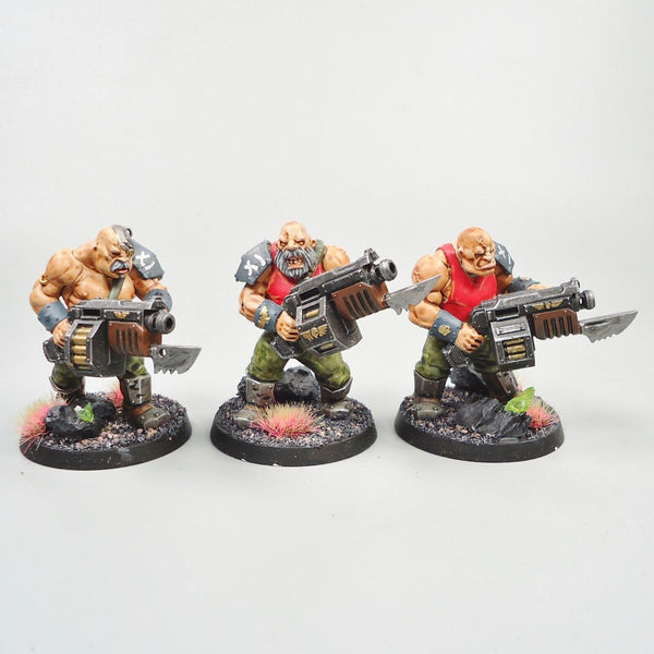 Warhammer 40k Army Astra Militarum Imperial Guard Ogryns x3 Painted