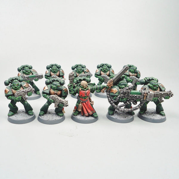 Warhammer 40k Army Space Marines Dark Angels Tactical Squad Painted