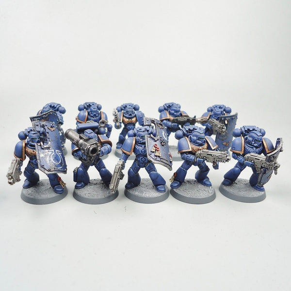 Warhammer 40k Army Space Marines Ultramarines Tactical Squad Painted