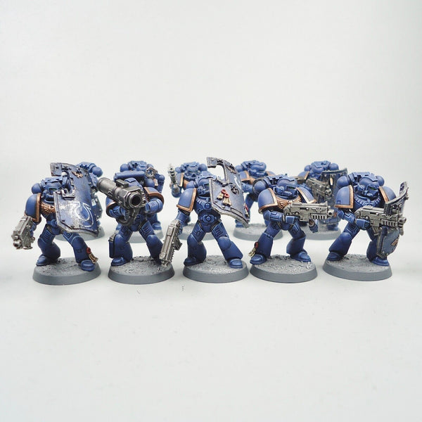 Warhammer 40k Army Space Marines Ultramarines Tactical Squad Painted