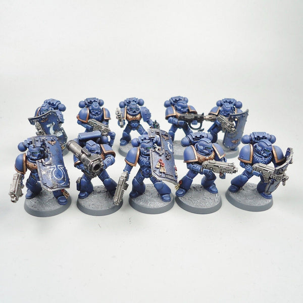 Warhammer 40k Army Space Marines Ultramarines Tactical Squad Painted