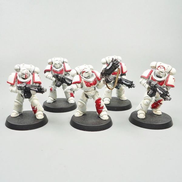 Warhammer 40k Army Space Marines White Scars Primaris Intercessors x5 Painted