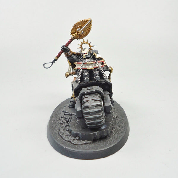 Warhammer 40k Army Space Marines White Scars Primaris Chaplain On Bike Painted