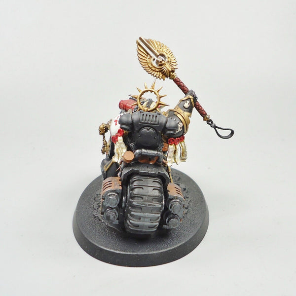 Warhammer 40k Army Space Marines White Scars Primaris Chaplain On Bike Painted