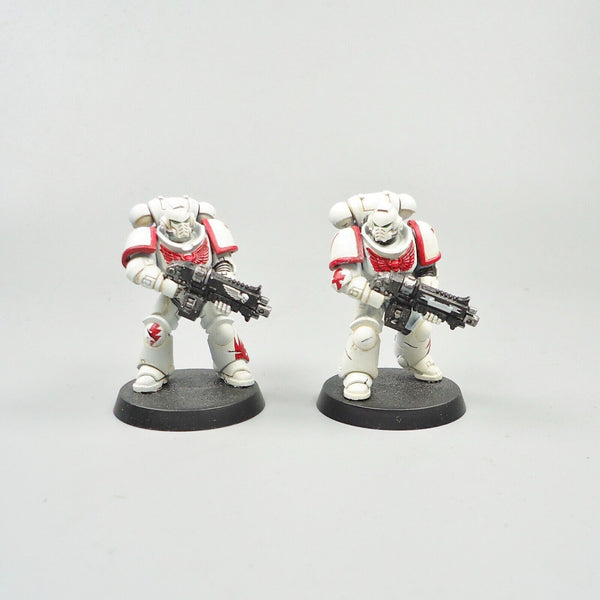 Warhammer 40k Army Space Marines White Scars Primaris Intercessors x5 Painted