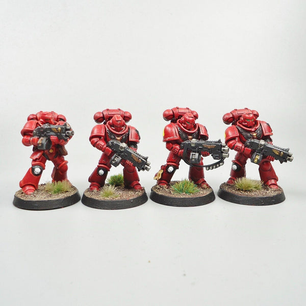 Blood Angels Intercessors x4 Painted - Warhammer 40k Army Space Marines