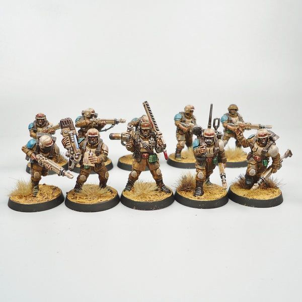 Astra Militarum Cadian Shock Troops Painted - Warhammer 40k Army Imperial Guard