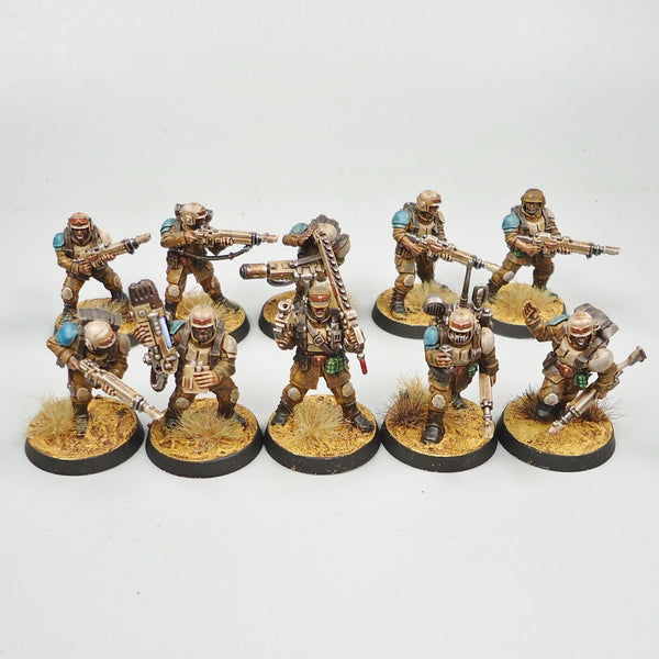 Astra Militarum Cadian Shock Troops Painted - Warhammer 40k Army Imperial Guard